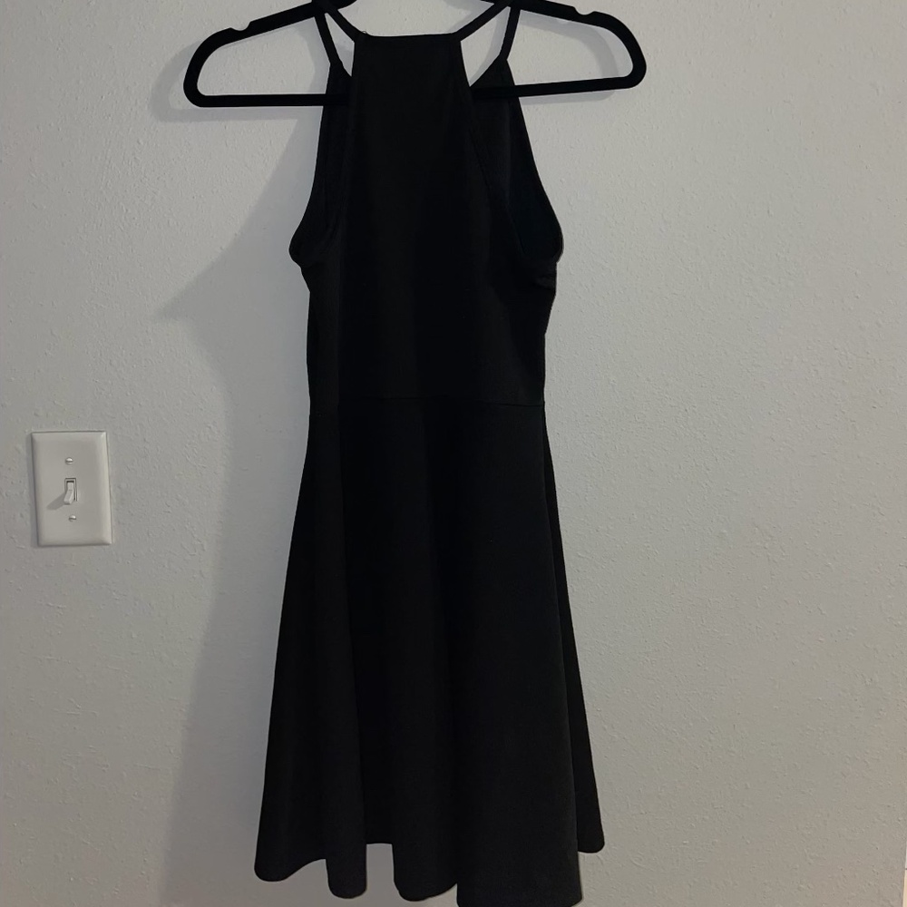 A6 - 302 Olivia Rae Peplum black dress medium
